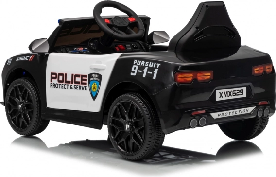 Črno policijsko vozilo 911 Agencija
