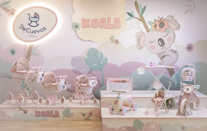 Zložljiva posteljica za punčke Koala