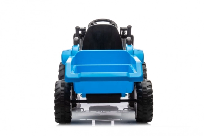 Električni otroški traktor z žlico moder
