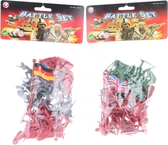 Plastični vojaki v vrečki – dve barvni zbirki