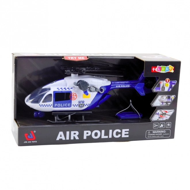 Policijski helikopter s svetlobnimi učinki in zvoki