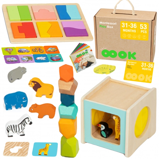 Izobraževalni Montessori Box za otroke v starosti 31-36 mesecev
