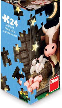 Sestavljanka Dino Živali na kmetiji 24 koščkov