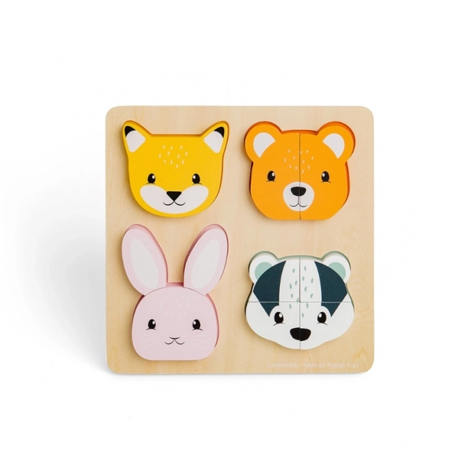 Lesene sestavljanke za vstavljanje z računanjem Bigjigs Toys