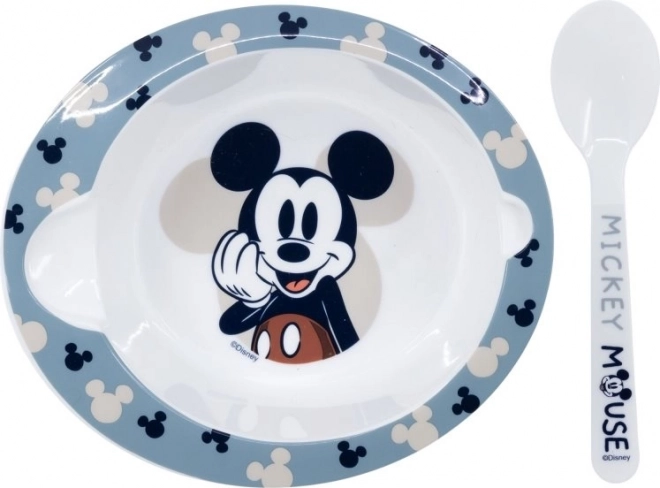 STOR Skleda z žličko Mickey Mouse