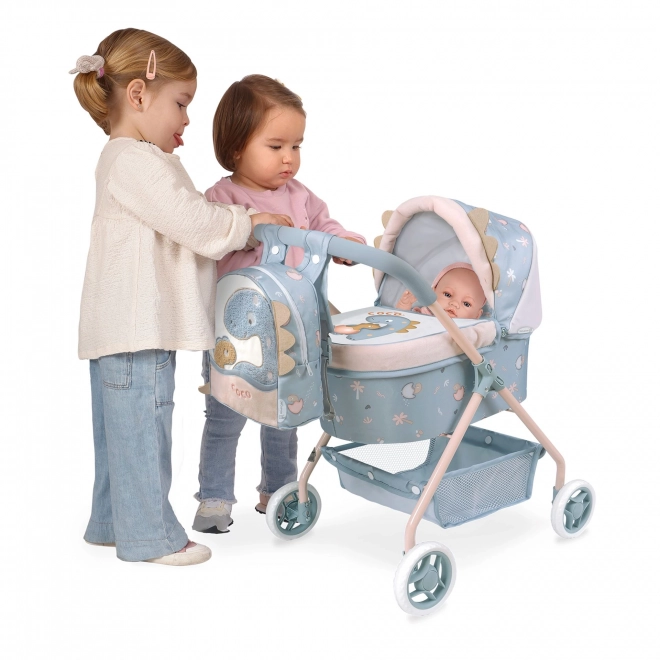 DeCuevas 86080 Moj prvi voziček za punčke z nahrbtnikom COCO 2024 - 56 cm