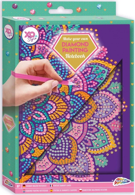 Zvezek A5 Vijolična Mandala Diamantno Slikanje
