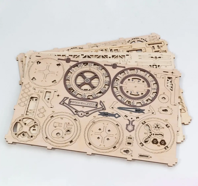 WOODEN CITY 3D sestavljanka Steampunk stenske ure 269 delov