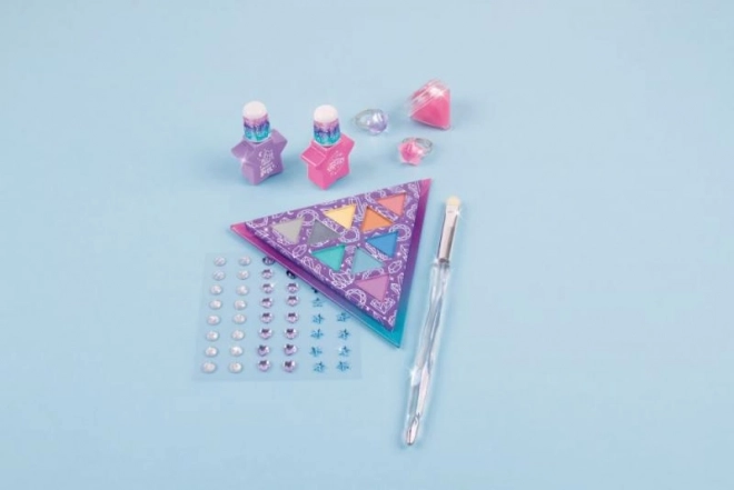 Paleta senčil za oči z laki za nohte Mystic Crystal