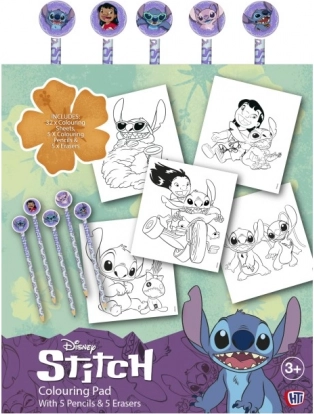 Pobarvanke Lilo in Stitch s barvicami