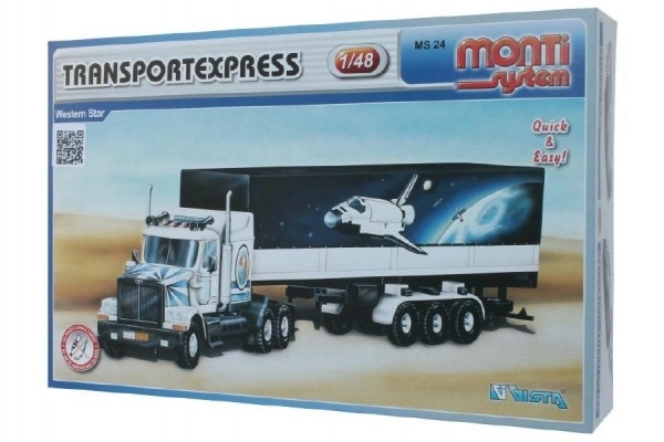 Komplet Monti Sistem MS 24 Transport Ekspres Western zvezda 1:48 v škatli 32x20x7,5cm