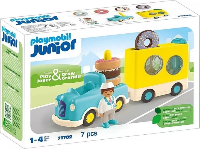 Playmobil 1.2.3 nori krofov tovornjak s skladanjem in razvrščanjem