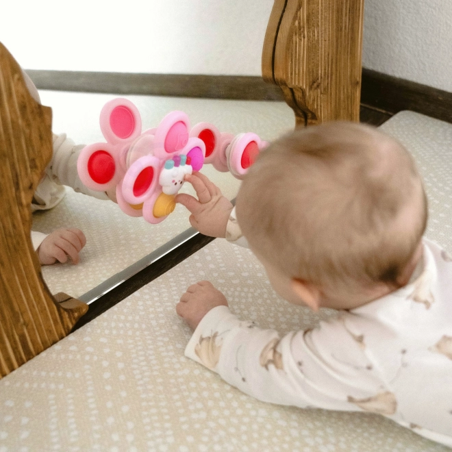 WOOPIE otroški kozmični vrtavk pop-it senzorična igrača roza, set 3 kosi