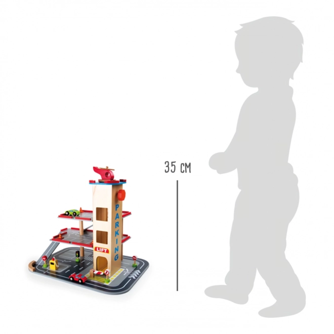 Leseno parkirišče z dvigalom - Small Foot