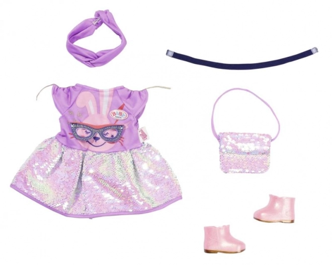 BABY born Set z oblekci Deluxe Rojstnodnevna izdaja, 43 cm