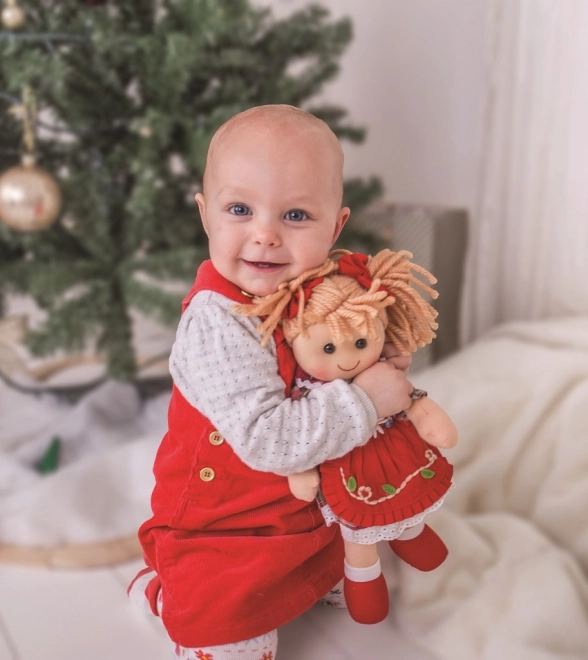Bigjigs Toys Tkaninsko punčko Melanie 38 cm