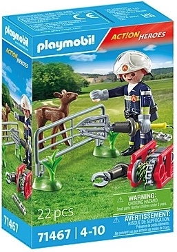 Komplet figur Action Heroes Reševanje živali gasilcev
