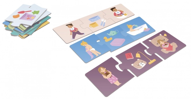KukiKuk 80042 Veliké puzzle trio Moj dan