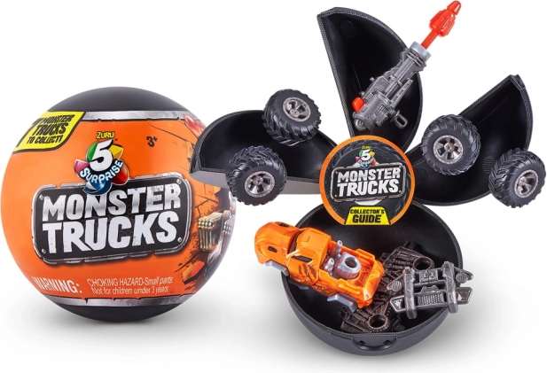 ZURU 5 Surprise Monster Trucks – zbirateljska krogla s presenečenjem
