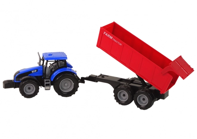 Interaktivni traktor s prikolico - moder