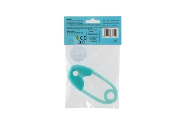 Ropotuljica plast 12cm turkizna 12x19cm v vrečki 0+