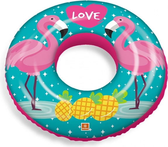 Napenljivi obroč s flamingi in džunglo - 50 cm