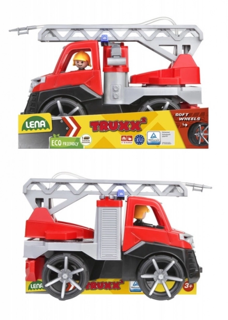 Avto Truxx 2 gasilci brizgajo vodo plastika 29cm s figurico