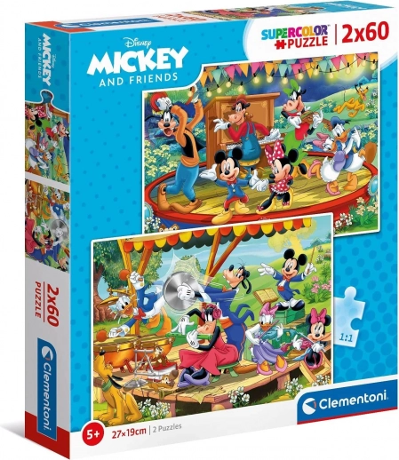 Sestavljanka 2x60 kosov - Mickey in prijatelji