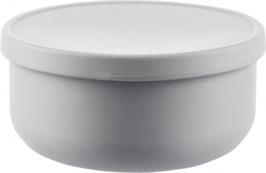 Silikonska skledica s pokrovom, Dove Grey