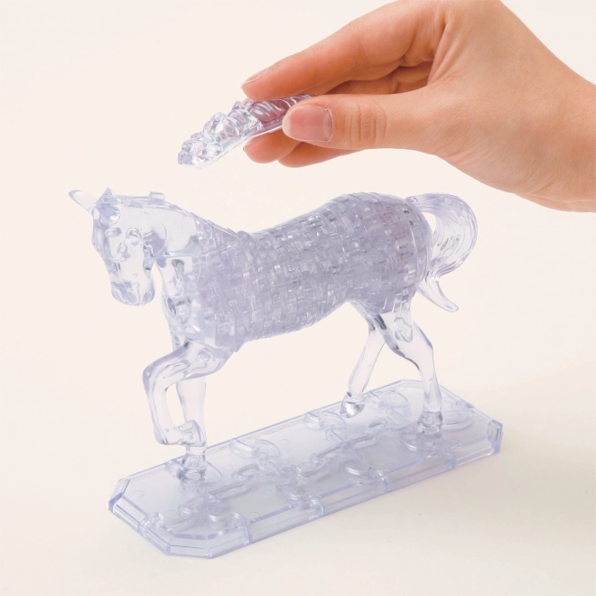 Sestavljanka 3D Kristal puzzle Konj 100 kosov