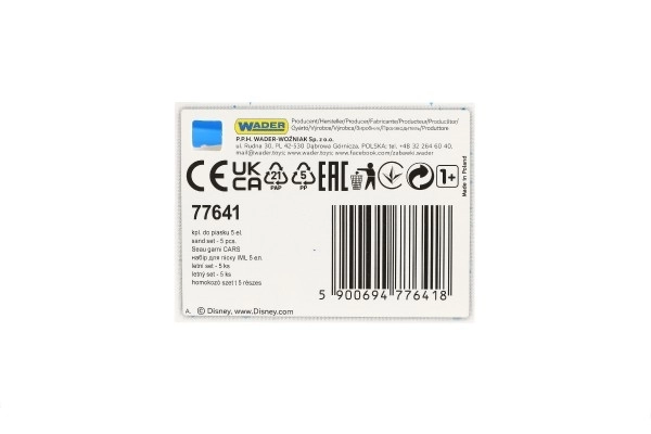 Komplet za peskovnik Auta plast 5 delov 26x18cm v mrežici 12m+ Wader