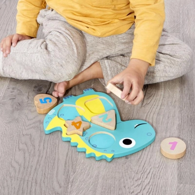 Little Tikes lesene sestavljanke s številkami - Samorog, Dinosaver, Lama