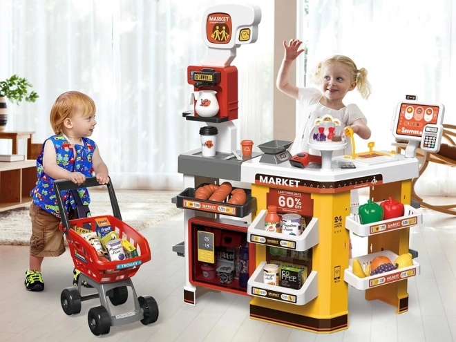 Velika slaščičarna supermarketa + dodatki vozička ZA4638
