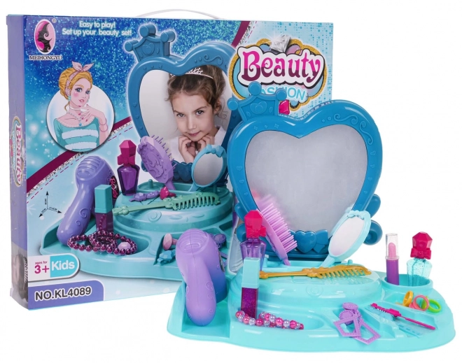 Otroška toaletka Beauty Fashion Modra z dodatki