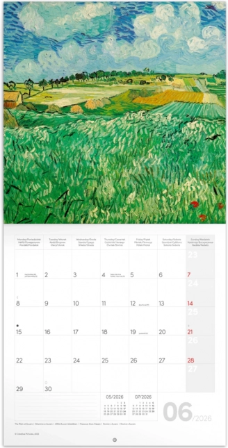 Beležka koledar Vincent van Gogh 2026