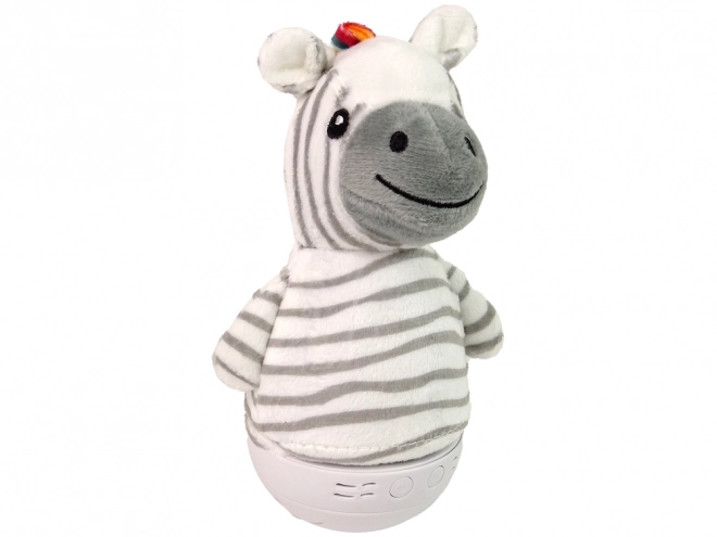 Otroški gugalni zebra z lučko in melodijo