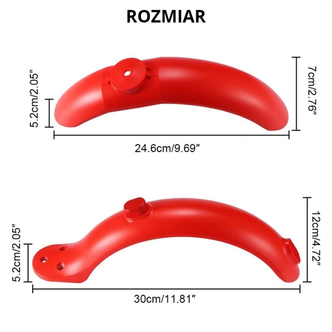 Set blatnikov za skiro Xiaomi M365/PRO - rdeča
