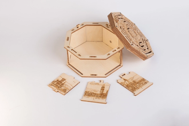 3D Lesena ugankarska škatlica Secret Maze