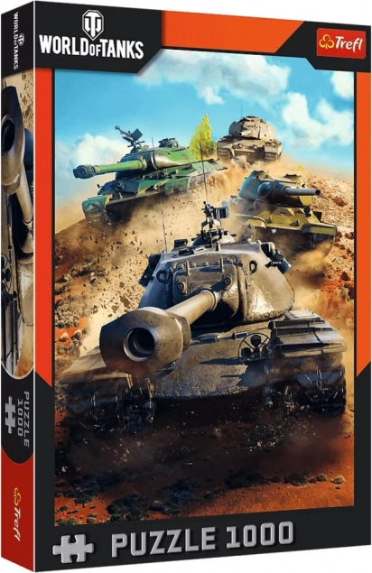 Sestavljanka 1000 koščkov WORLD OF TANKS: tanki v boju Trefl