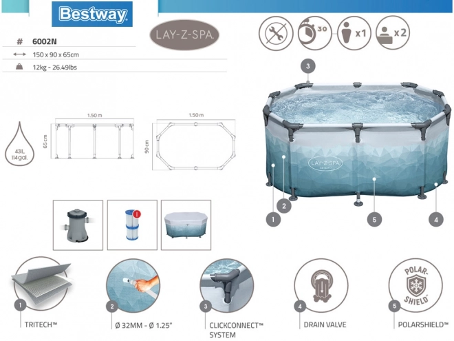 Bestway Bazen za ledene kopeli