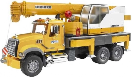 Bruder MACK Granite avtodvigalo LIEBHERR 1:16