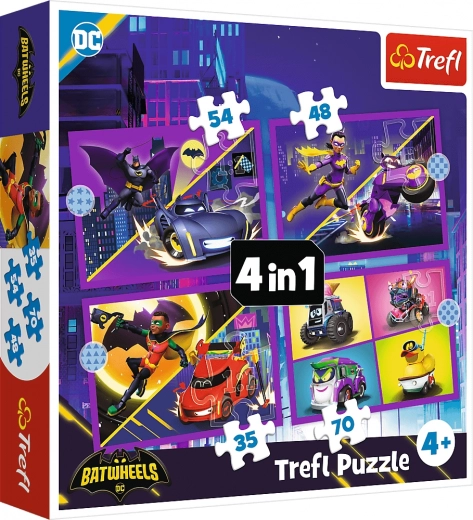 Sestavljanka 4v1 spoznaj Batwheels