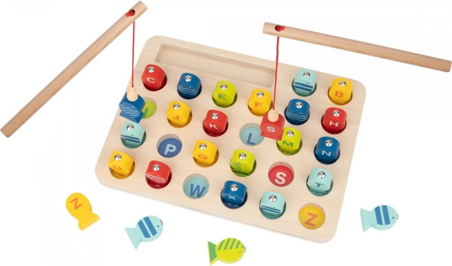 Lesena ribiška igra Učenje črk Tooky Toy