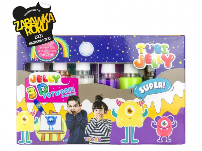 Tubi Jelly set 6 barv - Pošasti