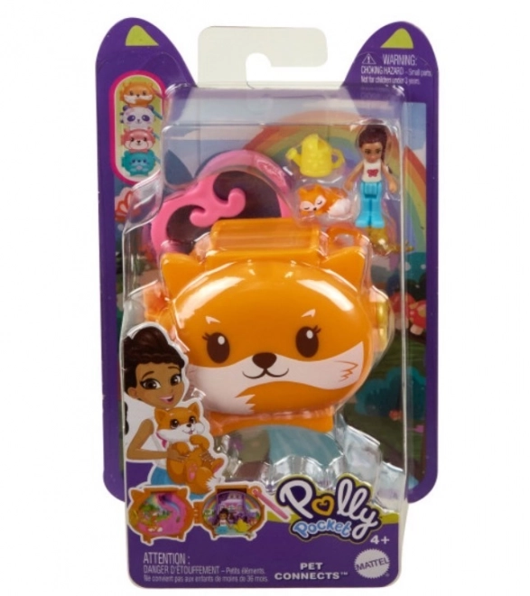 Polly Pocket prenosni set s punčko in rakunom