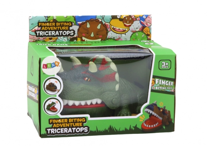 Igra spretnosti grizeči dinozaver Triceratops