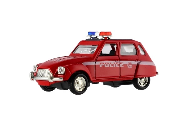 Samodejna policijska retro 11cm kovina/plast z vzvratnim navijanjem na baterije s svetlobo 4 vrste