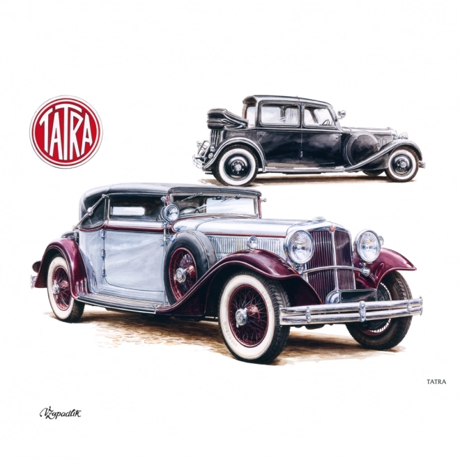 NOTIQUE Koledar s zapiski Classic Cars – Václav Zapadlík, 2025, 30 x 30 cm