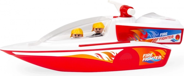 Gasilski čoln z vodnim topom in barčico Boaties s figuricami