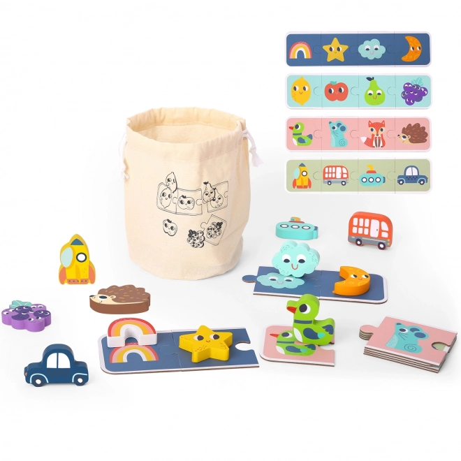 Woopie Green Leseno Pexeso - Dotikalne Puzzle